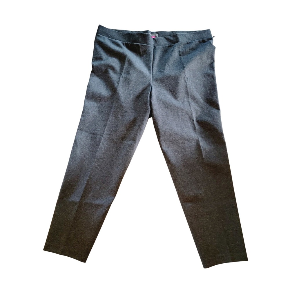 Vince Camuto Women's 3X Essentials Slim Leg Ponte Pants Dark Heather Gray NWT - Picture 4 of 13